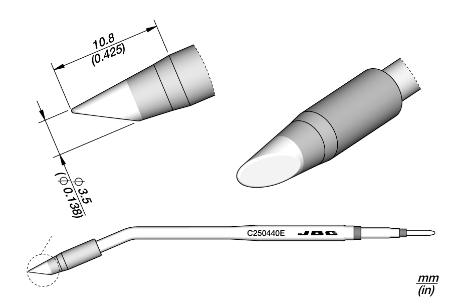 C250440E - Bevel Cartridge Ø 3.5